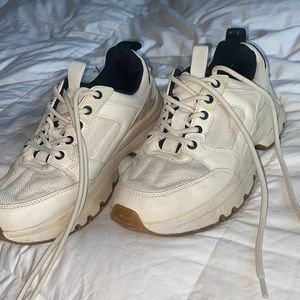 Zara chunky sneakers beige size 7.5